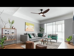 Decorativo de 48 polegadas Ventilador de Tecto de Plástico Interior Moderno DC Motor