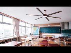 Ventilador de tecto metálico com lâmina de alumínio Motor DC de alto volume de ar