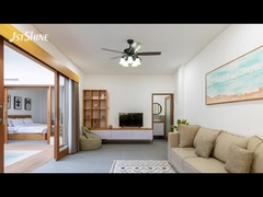 Ventilador de teto tradicional decorativo com lâmpada de motor de corrente contínua de 6 velocidades