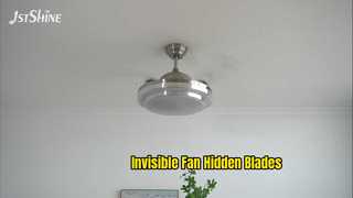 Ventilador de teto invisível com luz LED e motor DC