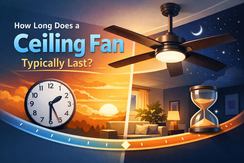 Últimos blogs da empresa sobre How Long Does a Ceiling Fan Typically Last?