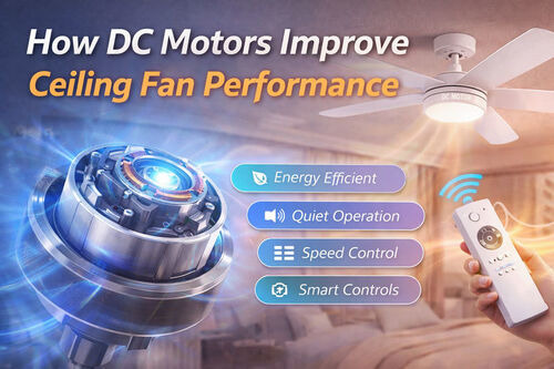 Últimos blogs da empresa sobre How DC Motors Improve Ceiling Fan Performance