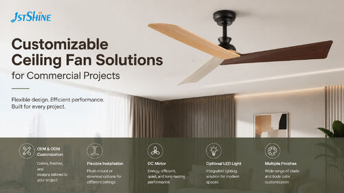 Últimos blogs da empresa sobre Soluções de ventiladores de teto personalizáveis para projetos comerciais