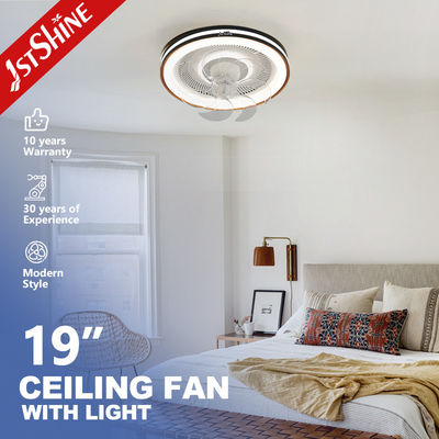 comprar 2 Ventilador de teto LED com cabeça de balanço de 360 graus e material de lâmina de plástico ABS transparente Fabricação em linha