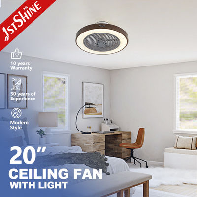 comprar Modo de sono silencioso Ventilador de teto LED de 20 polegadas com design de perfil baixo e luz de 3 cores Fabricação em linha