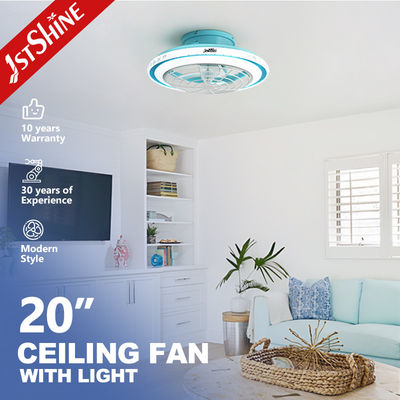 comprar 110-220V Home High Airflow Blue Ceiling Fan com OEM 1stshine LED e material da lâmina Fabricação em linha