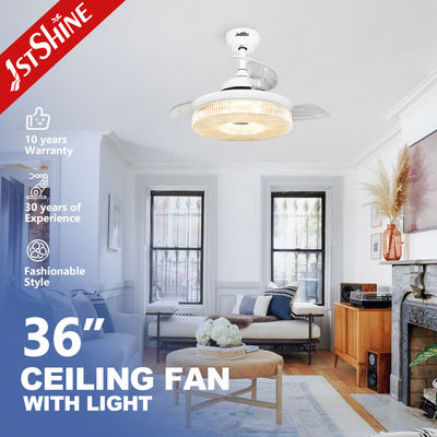 comprar CE Smart Wifi Control Ventilador de teto invisível Luz para quarto 36 polegadas Fabricação em linha