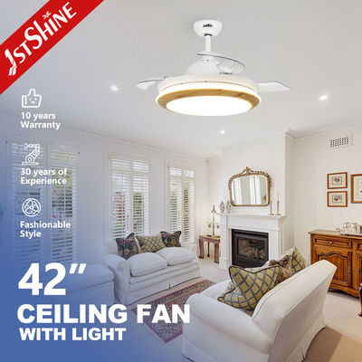 comprar Ventilador de teto LED com controlo remoto com 3 opções de cores e função de luz LED de ar refrigerado Fabricação em linha