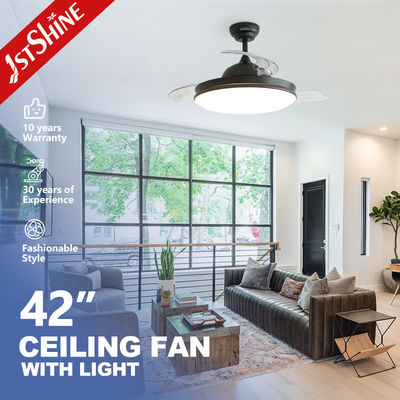 comprar Estilo moderno 2- 1stshine Ventilador de teto LED com controle remoto e design retrátil Fabricação em linha