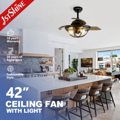 comprar Luz de ventilador de teto retrátil de 36 polegadas com controle remoto e design economizador de espaço Fabricação em linha