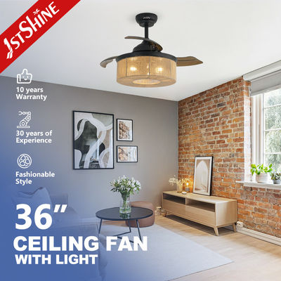 comprar Ventilador de teto de tamanho pequeno de 36 polegadas com função de iluminação LED de controle remoto e ar condicionado Fabricação em linha