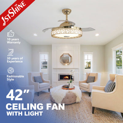 comprar Ventilador de teto LED de poupança de energia com controle remoto 3 * PC Blades estilo europeu moderno Fabricação em linha