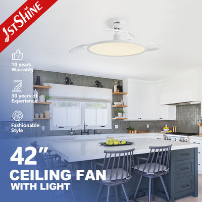 comprar Ultra-fina Smart Led Ceiling Fan Light 3 cores LED Light Branco Moderno Fabricação em linha