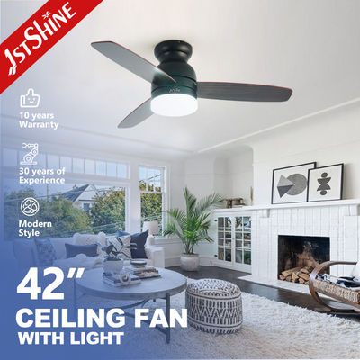 comprar Lâmina reversível 42 polegadas MDF Ventilador de teto com motor DC reversível com fonte de luz LED Fabricação em linha