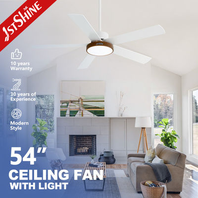 comprar 1stshine/OEM Logotipo Ventilador de teto de lâminas de MDF com iluminação LED e motor DC Fabricação em linha