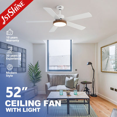 comprar LED Smart Ceiling Fan Light Finish Branco 5 MDF Blade Alta Velocidade Fabricação em linha