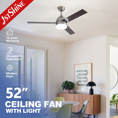 comprar 52 polegadas AC100% Ventilador de teto elétrico de motor de cobre com controle remoto e 3 lâminas de compensado Fabricação em linha