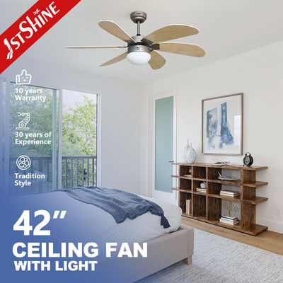 comprar 230V/50Hz Voltagem de Entrada Ventilador de teto com cadeia de puxar e Kit de luz LED 1stshine OEM Color Fabricação em linha
