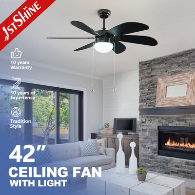 comprar 6* MDF Blades 42 Inch Ceiling Fan com Pull Chain Control e Lighting Solutions Service Fabricação em linha
