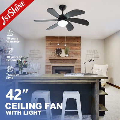 comprar Ventilador de teto com interruptor de corrente para restaurante, seis pás de MDF, motor AC Fabricação em linha