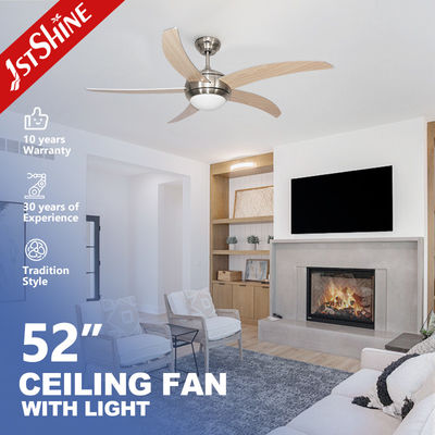 comprar Motor de corrente contínua 5 lâminas de MDF 6 velocidade controle remoto 220 Volt Ventilador de teto com luzes 1stshine Fabricação em linha