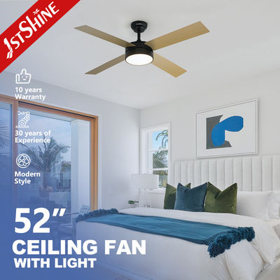 comprar 1stshine Home Office LED Ventilador de teto com lâminas de madeira fina e logotipo remoto 1stshine Fabricação em linha