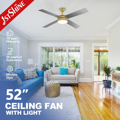comprar CCC Ventilador de teto moderno com luz e controle remoto 4 lâminas MDF Fabricação em linha