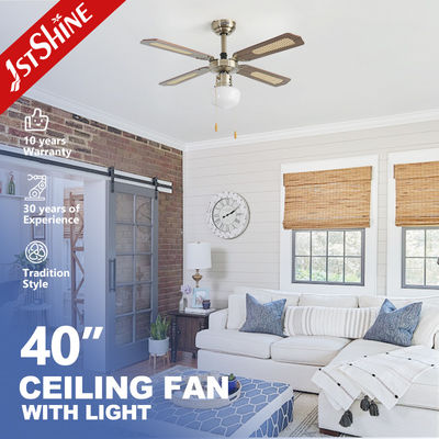 comprar CE Decorativo Tradicional Ventilador de Tecto AC Retirar Cadeia 4 Aspas de MDF Fabricação em linha