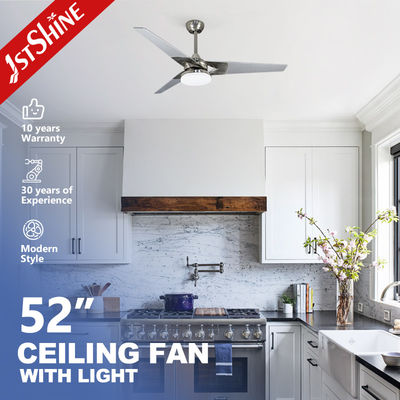 comprar 52 polegadas 3 lâminas refrigeração de ar LED ventilador de teto luz com controle remoto e lâminas de MDF Fabricação em linha