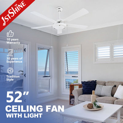 comprar Fente de teto LED moderno de madeira compensada com 5 lâminas Luz de vidro congelado Fabricação em linha