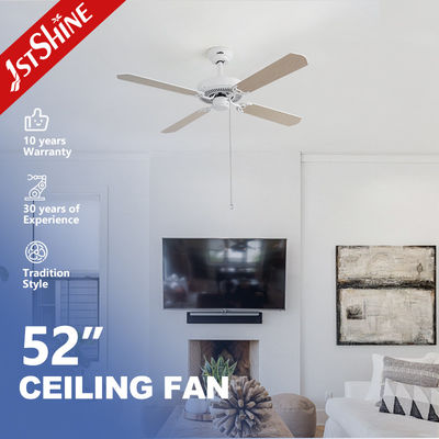 comprar Decoração interior 35W 52 polegadas ventilador de teto com tração de cadeia 4 Mdf lâminas motor AC Fabricação em linha