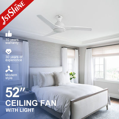 comprar Facil limpar 52 polegadas ABS lâminas LED ventilador de teto com luz e silêncio Motor Flush Mount Fabricação em linha