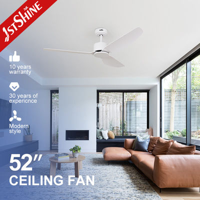 comprar Ventilador de teto ABS branco com 3 lâminas com controle remoto inteligente Fabricação em linha