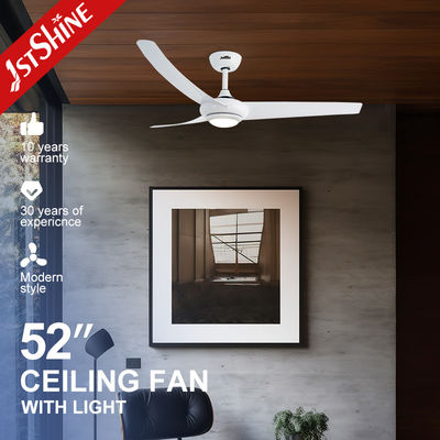 comprar Fã de teto quieto do ABS moderno branco, fã de teto do diodo emissor de luz da C.C. com controlo a distância Fabricação em linha