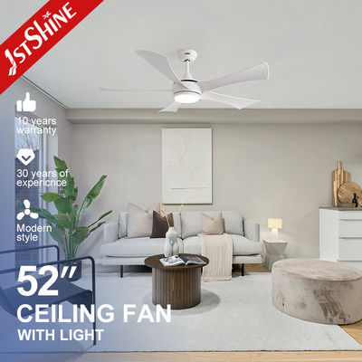 comprar Ventilador de teto de 5 lâminas ABS branco com iluminação LED, 52'ventilador de teto com luz Fabricação em linha