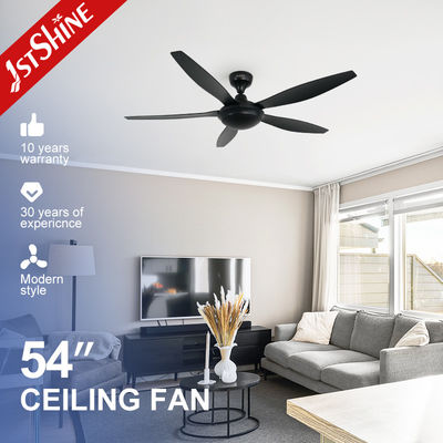 comprar 54 polegadas 1stshine Ventilador de teto de plástico preto com controle remoto e ventilador de arrefecimento de ar Fabricação em linha