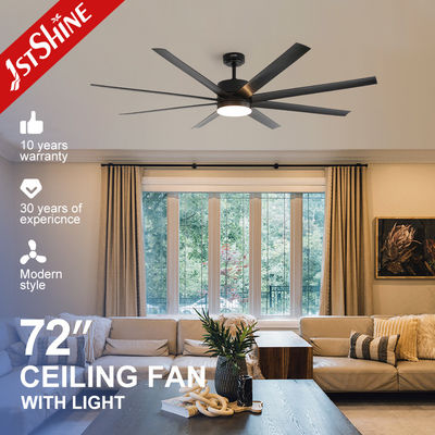 comprar 6 Velocidade Motor DC reversível Ventiladores de teto de grande fluxo de ar com luzes e controle remoto de aplicativos Fabricação em linha