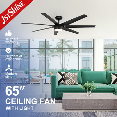 comprar 65 polegadas 7 ABS Black Blades LED ventilador de teto com controle remoto e iluminação multicolor Fabricação em linha