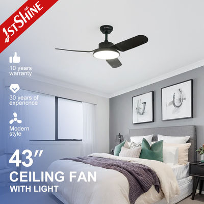 comprar Ventilador de tecto de plástico preto com motor de corrente contínua de decoração interior Fabricação em linha