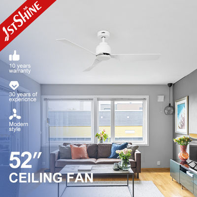 comprar As lâminas ABS brancas não acesas Ventilador de teto com motor de corrente contínua com controle remoto Fabricação em linha