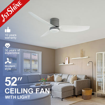 comprar Ventilador de teto decorativo de baixo perfil de montagem embutida com luz LED e controle remoto Fabricação em linha