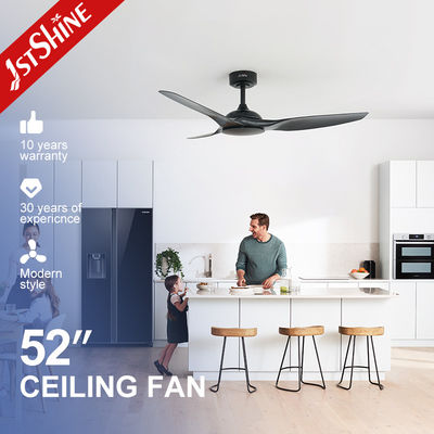 comprar 52 polegadas ABS Branco Blade Remote Smart APP Control Ventilador de teto sem luz Fabricação em linha