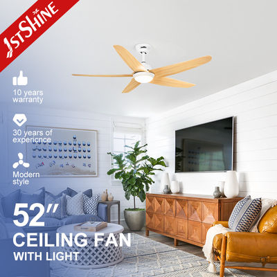 comprar OEM Smart App Control LED Ventilador de teto de lâmina de plástico com luz Decoração de interior moderna Fabricação em linha