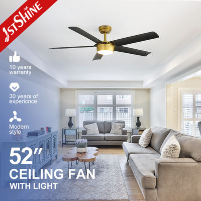 comprar Ventilador de teto de motor de corrente contínua de 52 polegadas Ventilador de baixo watt decorativo moderno com controle remoto e 10- Fabricação em linha