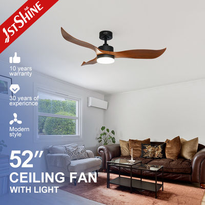 comprar Ventilador de teto decorativo de plástico com controle remoto de 5 velocidades com luz LED de 18 W Fabricação em linha