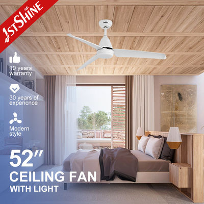 comprar Ventilador de tecto de 52 polegadas com controlo remoto e iluminação LED em cor branca certificado REACH Fabricação em linha