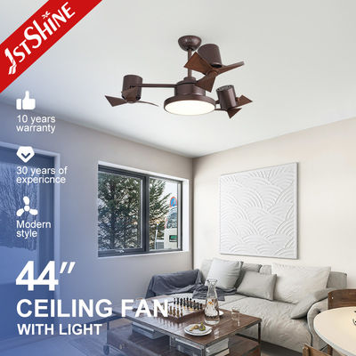 comprar Fã de teto 44in plástico pequeno do vintage interno com luz do diodo emissor de luz de 3 cores Fabricação em linha
