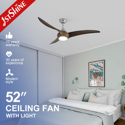 comprar 52 polegadas Sliver ABS Blades Ventilador de teto com luz LED e controle remoto em design elegante Fabricação em linha
