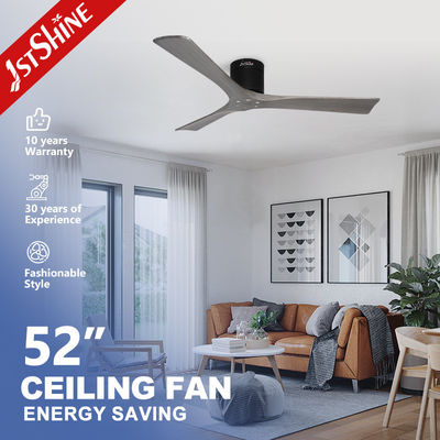 comprar 52 polegadas de controle remoto Ventiladores de teto Impressão de tela de seda Logotipo Facas de madeira simples Fabricação em linha