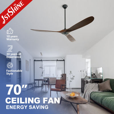 comprar Vane rotativo quantidade 3 70 polegadas lâmina de madeira ventilador de teto para grande quarto 1stshine Fabricação em linha